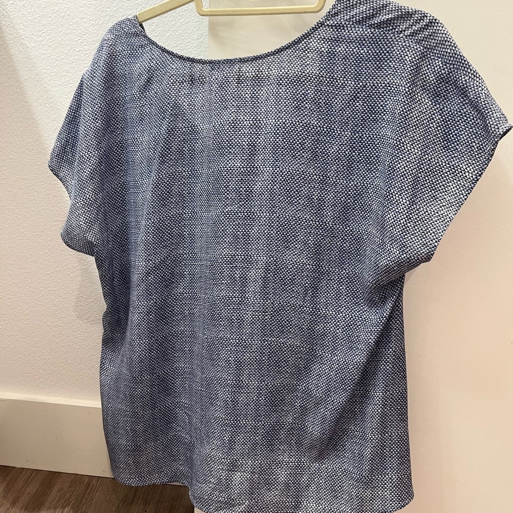 Blue Patterned Women's Top - Picture 2 of 3